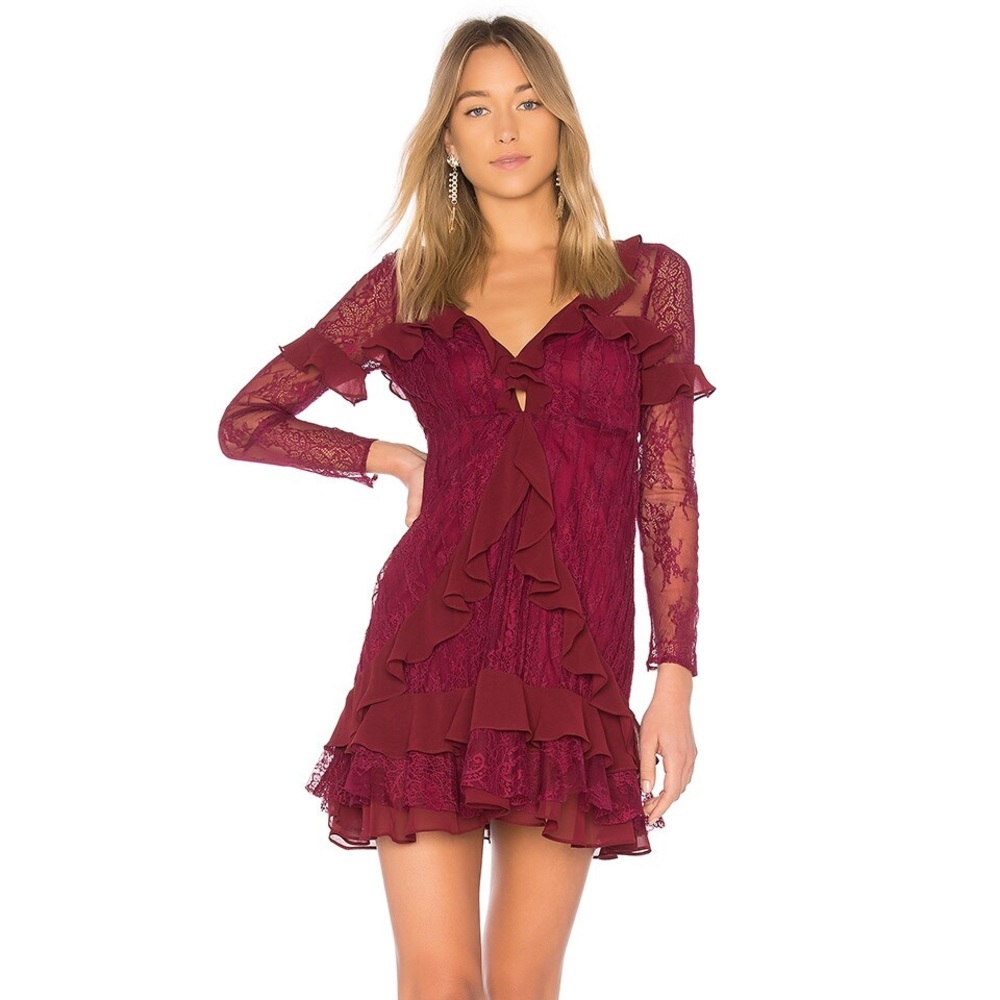 For Love and Lemons Daphne Lace Mini Dress